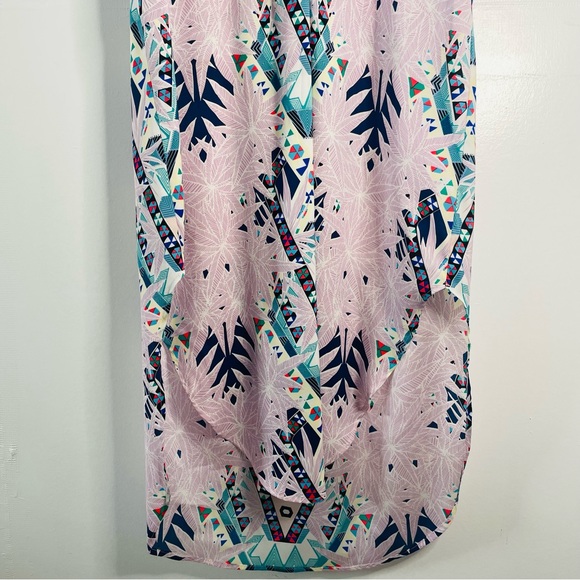 Mara Hoffman Pink Boho Maristar High Lo Shirt Dress - Picture 4 of 11